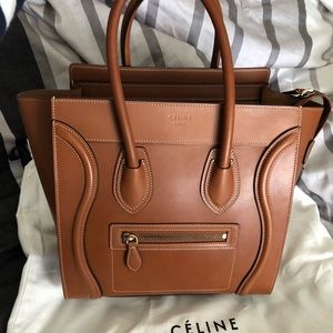 Céline Tan Micro Calfskin Luggage tote w/Tags